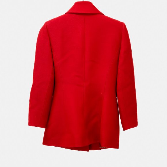 Chanel 01A Red Wool Blazer - Picture 3 of 13